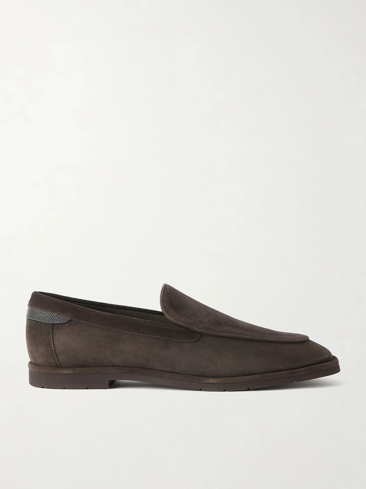 Embellished Suede Loafers - 1
