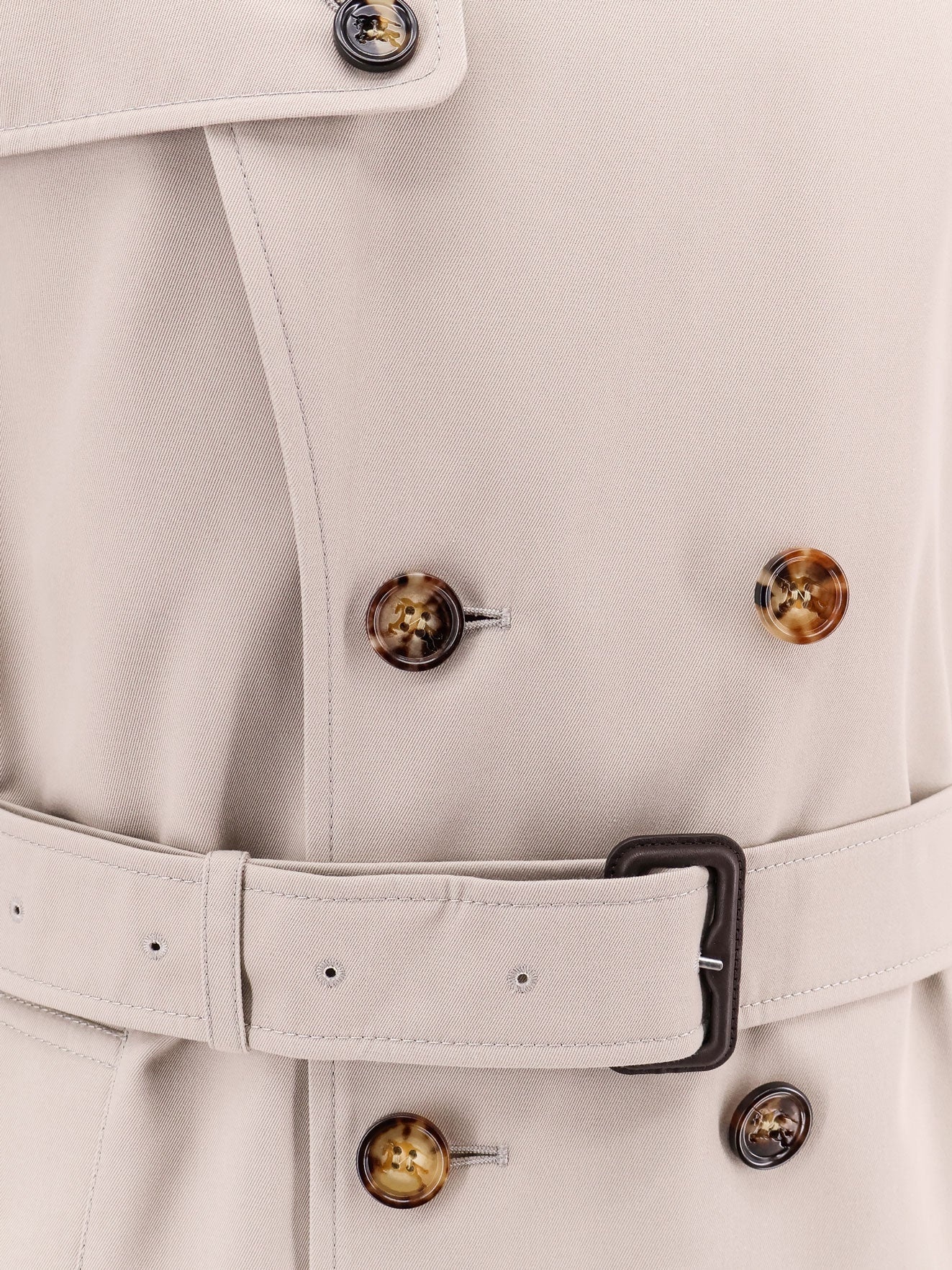 Burberry Cotton Blend Trench With Check Lining - 3