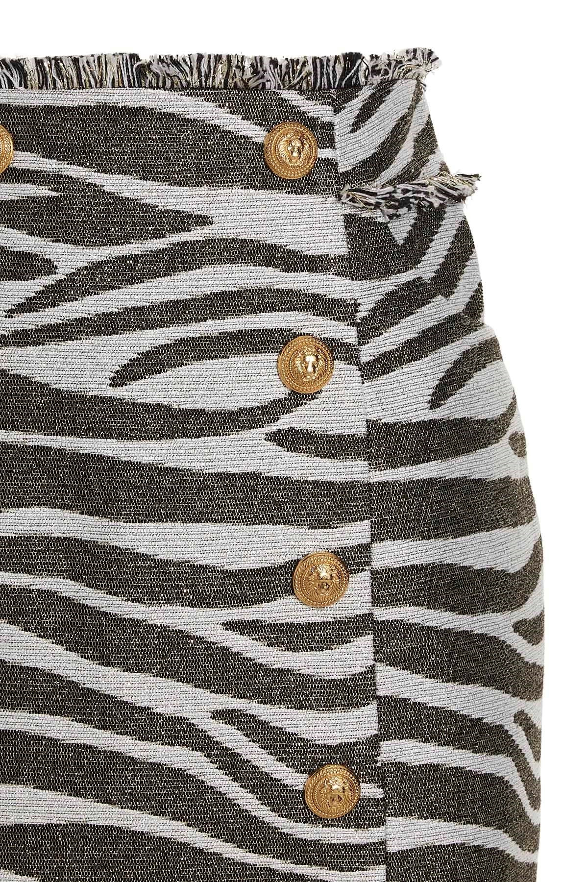 'Lurex Zebra' skirt - 4