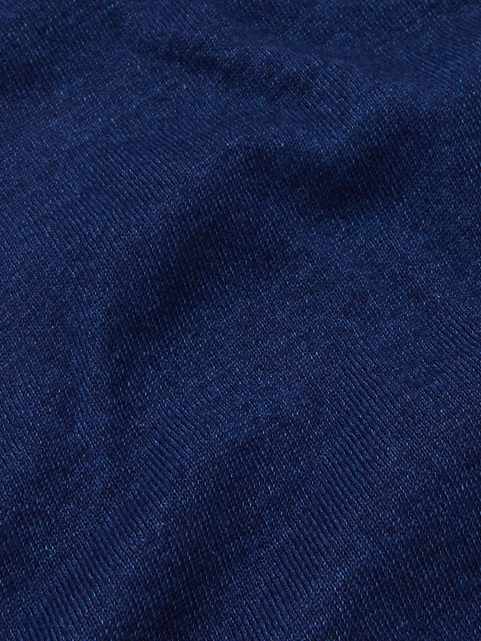 Indigo-Dyed Cotton-Jersey Tank Top - 3