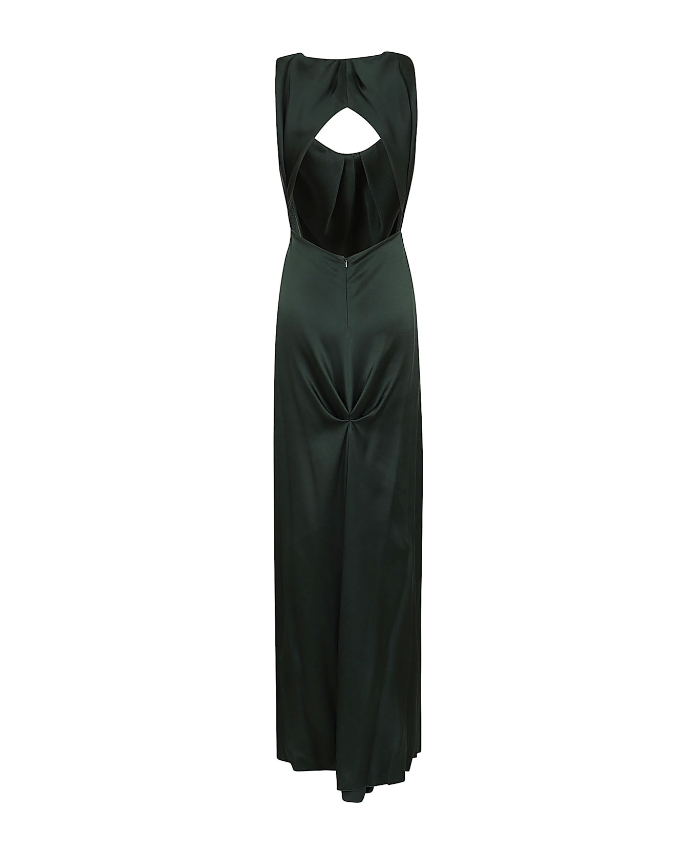 ワンピース VICTORIA BECKHAM Women Dresses 1424WDR 005961B 8834 SEAWEED Victoria Beckham V-neck Gathered Floor Length | italist