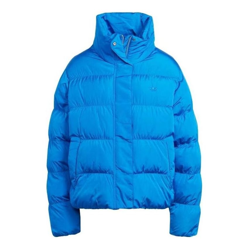 (WMNS) adidas Short Vegan Puffer Jacket 'Blue' IJ8234 - 1