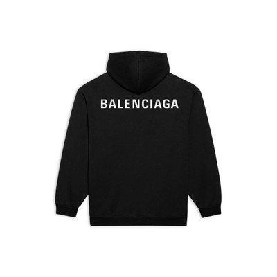 BALENCIAGA Balenciaga Back Hoodie Regular Fit in Black outlook