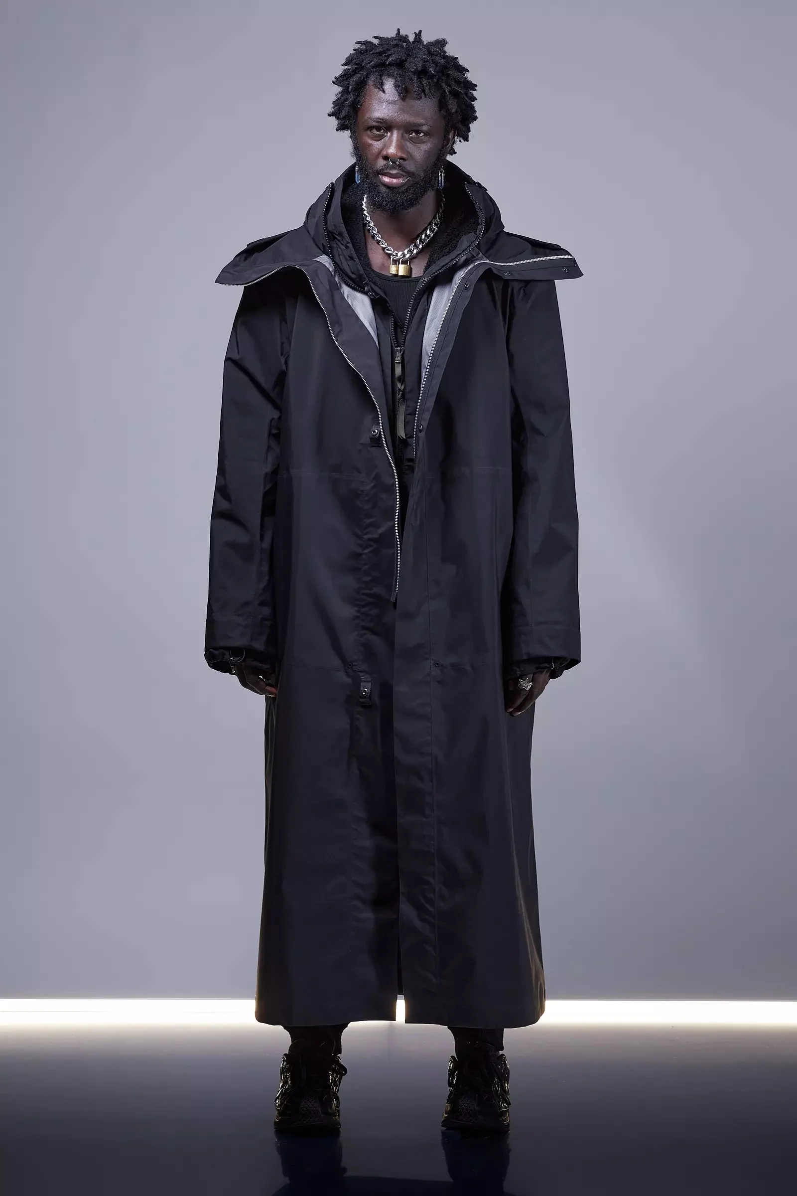 ACRONYM J122-GT 3L Gore-Tex Pro Coat Black | REVERSIBLE