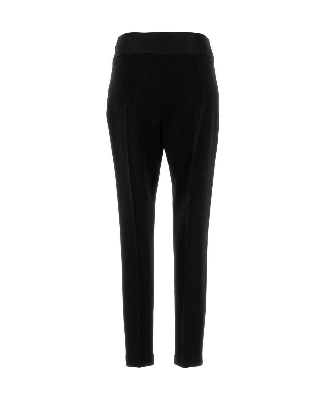 Black Stretch Cady Pant - 2