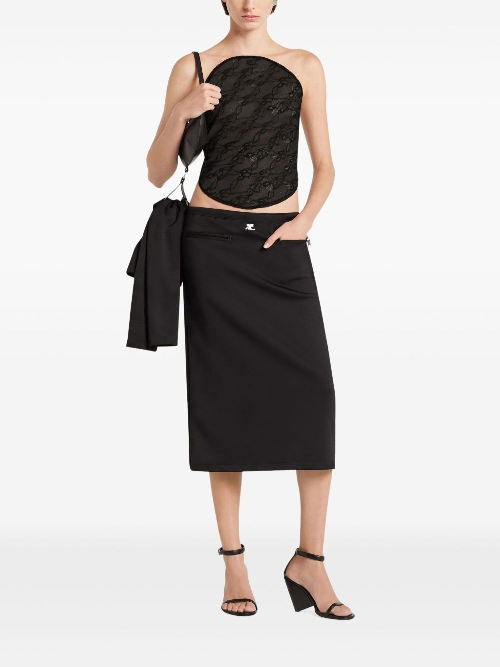 tailored high-waisted skirt - 2