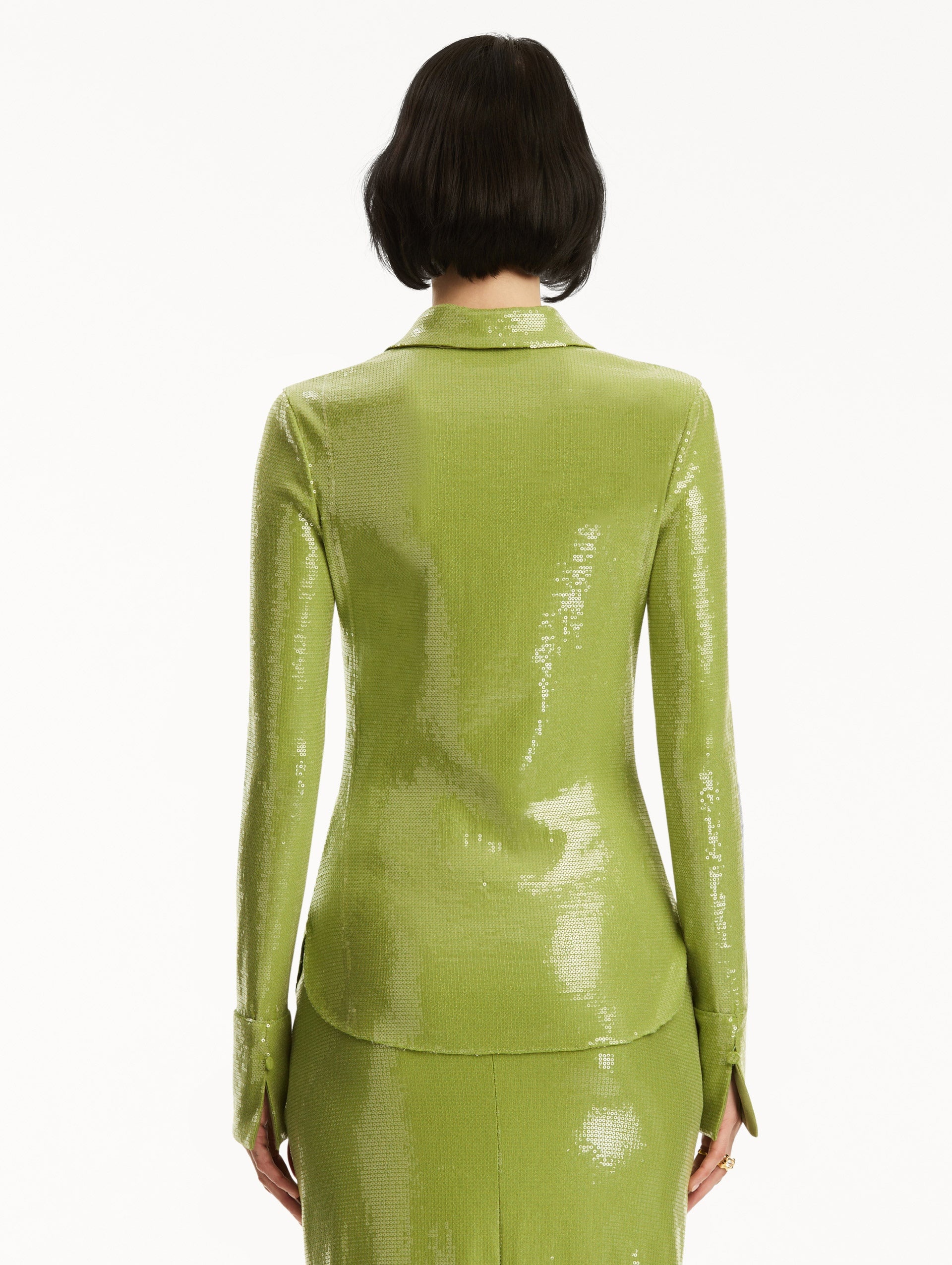 SEQUIN JERSEY BLOUSE - 4