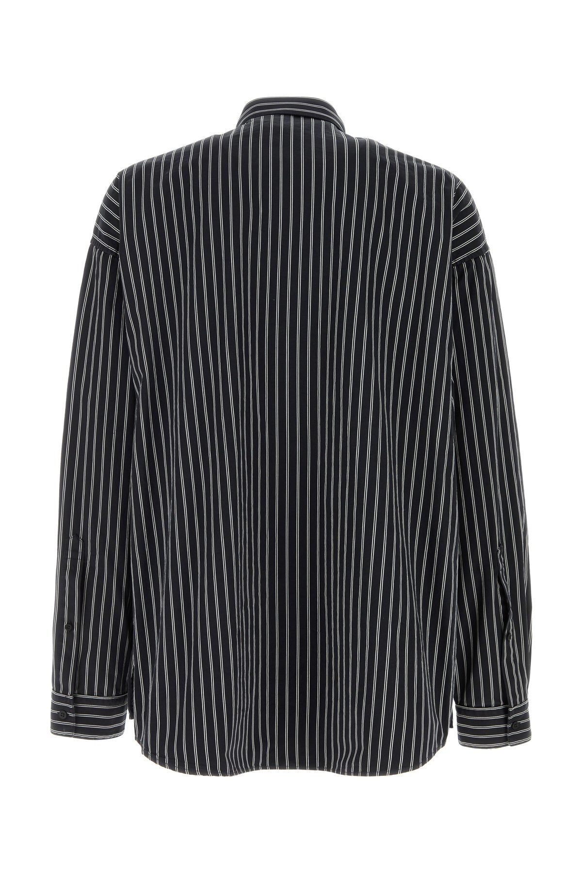 Embroidered poplin oversize shirt - 2