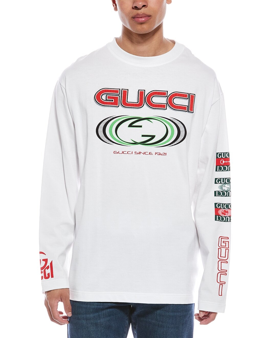 Gucci Logo Print Jersey T-Shirt - 1