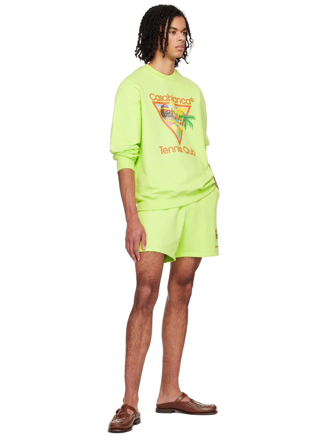 Green 'Afro Cubism Tennis Club' Sweatshirt - 4