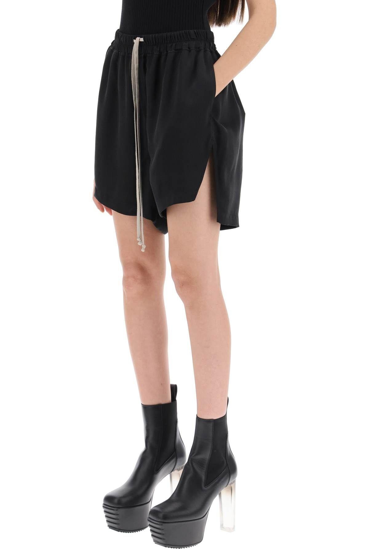 SILK SATIN SHORTS RICK OWENS - 5