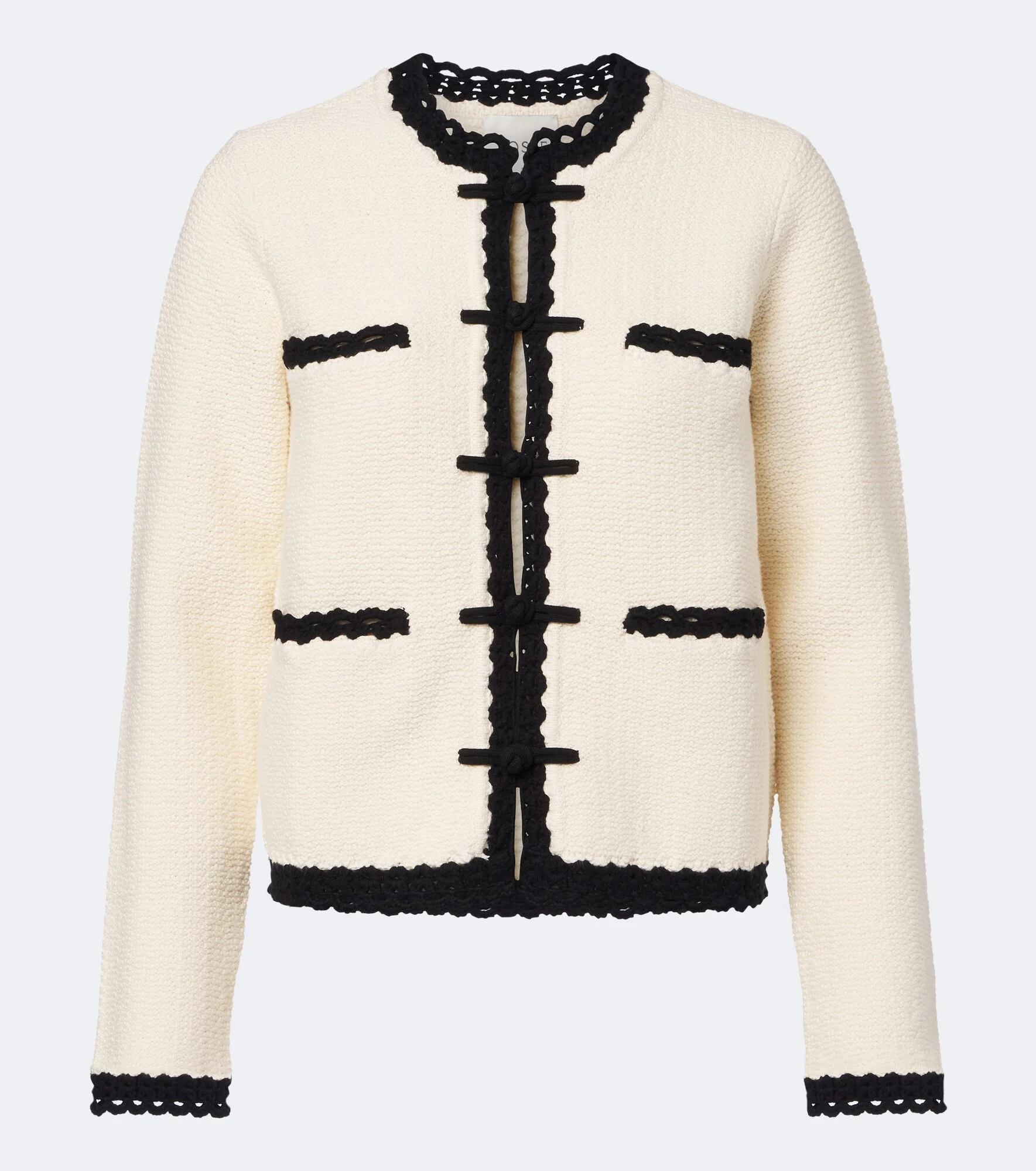 Hattie crochet-trimmed jacket - 1