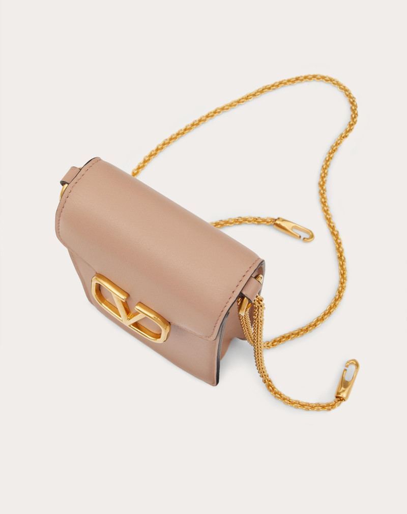 Valentino LOCÒ CALFSKIN PHONE CASE WITH CHAIN outlook