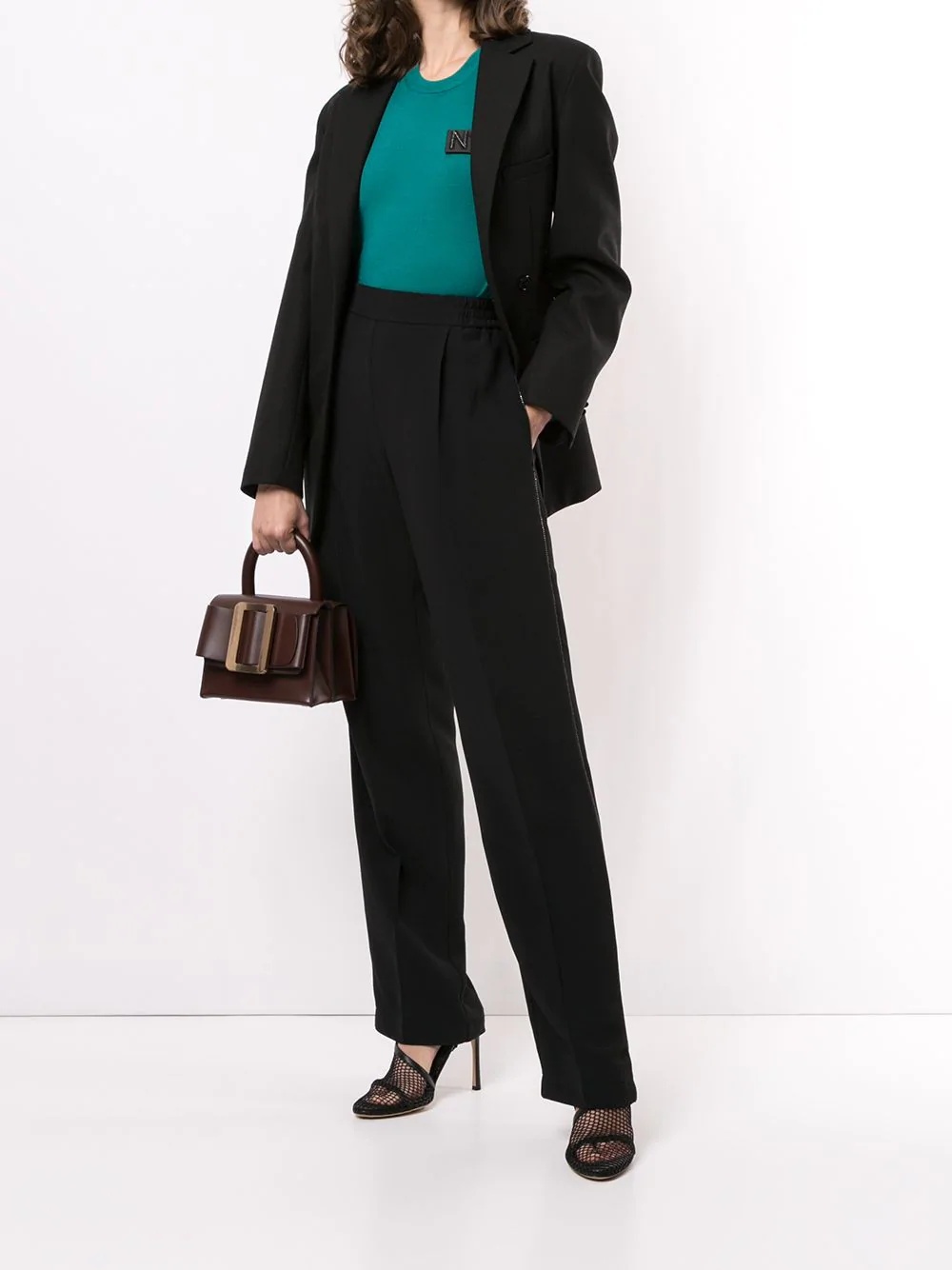 mid-rise cropped trousers - 2