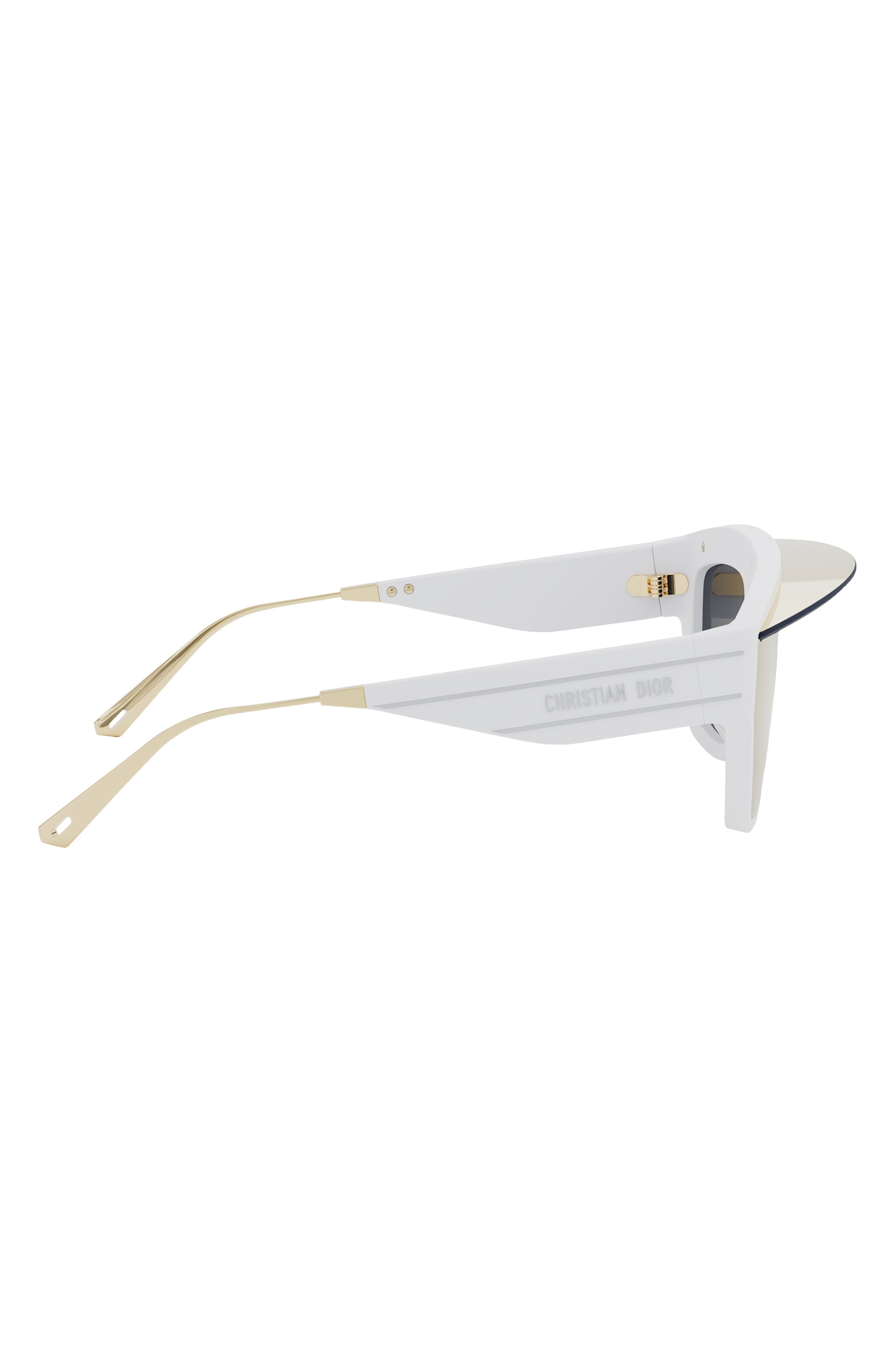 'DiorClub M7U Mask Sunglasses in White/Other /Gradient Violet at Nordstrom - 7