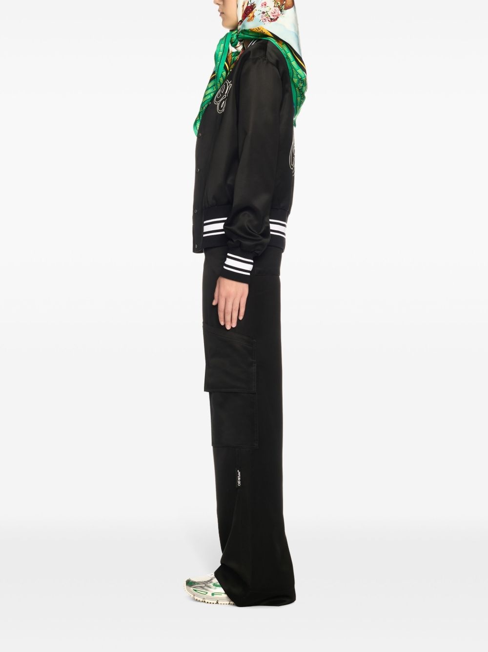 satin bomber jacket - 3