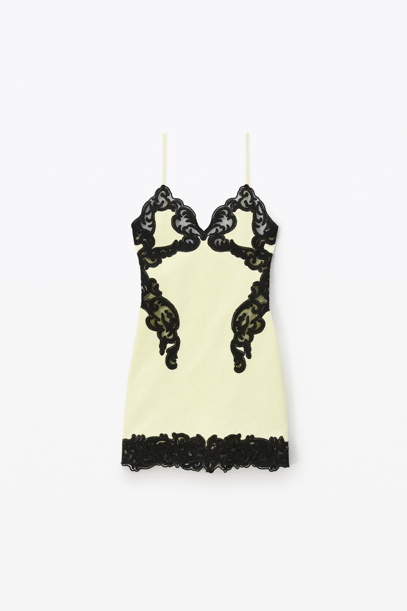 CUT OUT CAMI DRESS IN TOWEL TERRY 1