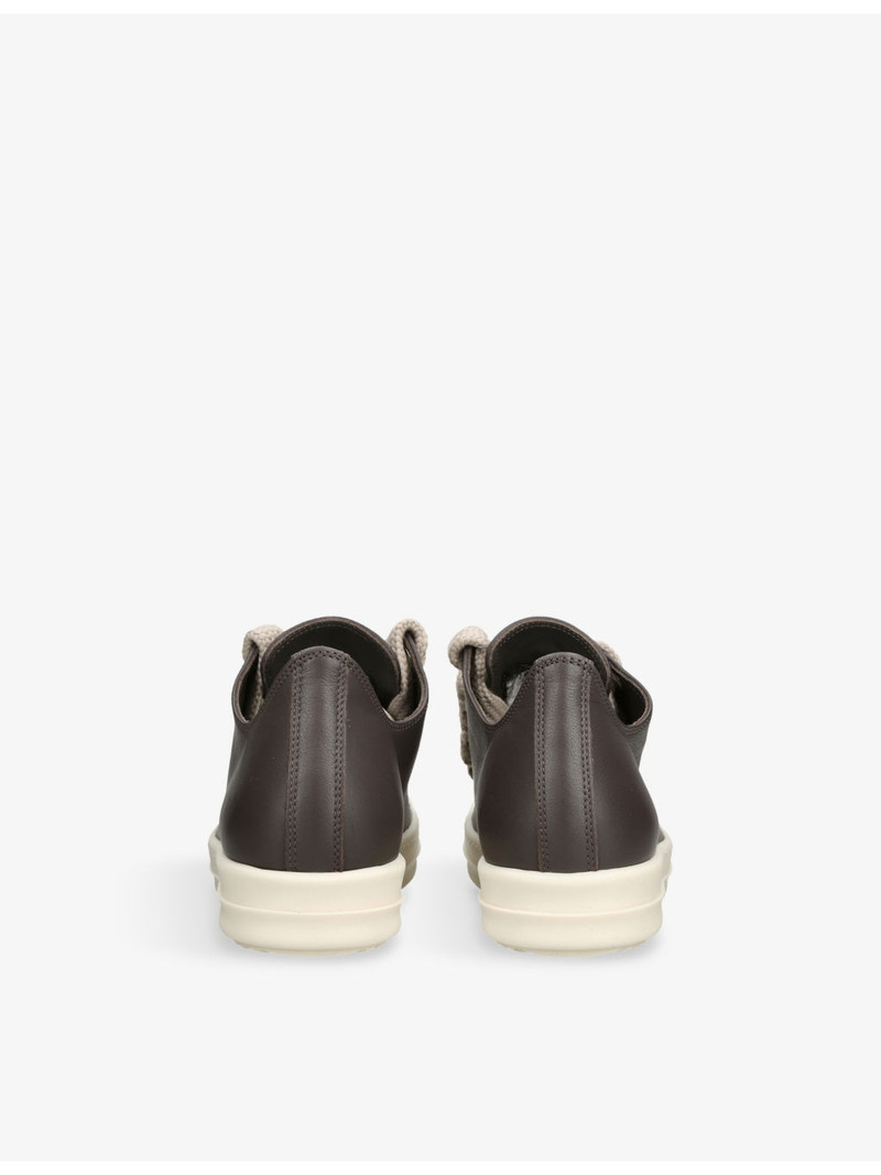 Rick Owens Jumbolace Low Leather Low-Top Trainers outlook