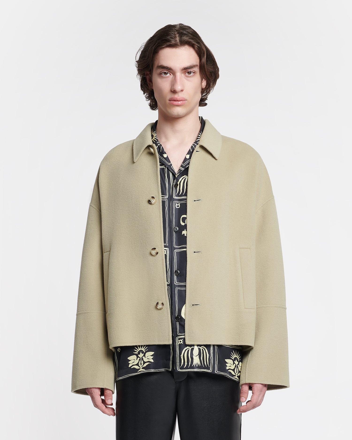 Double Wool And Silk Blend Jacket - 2