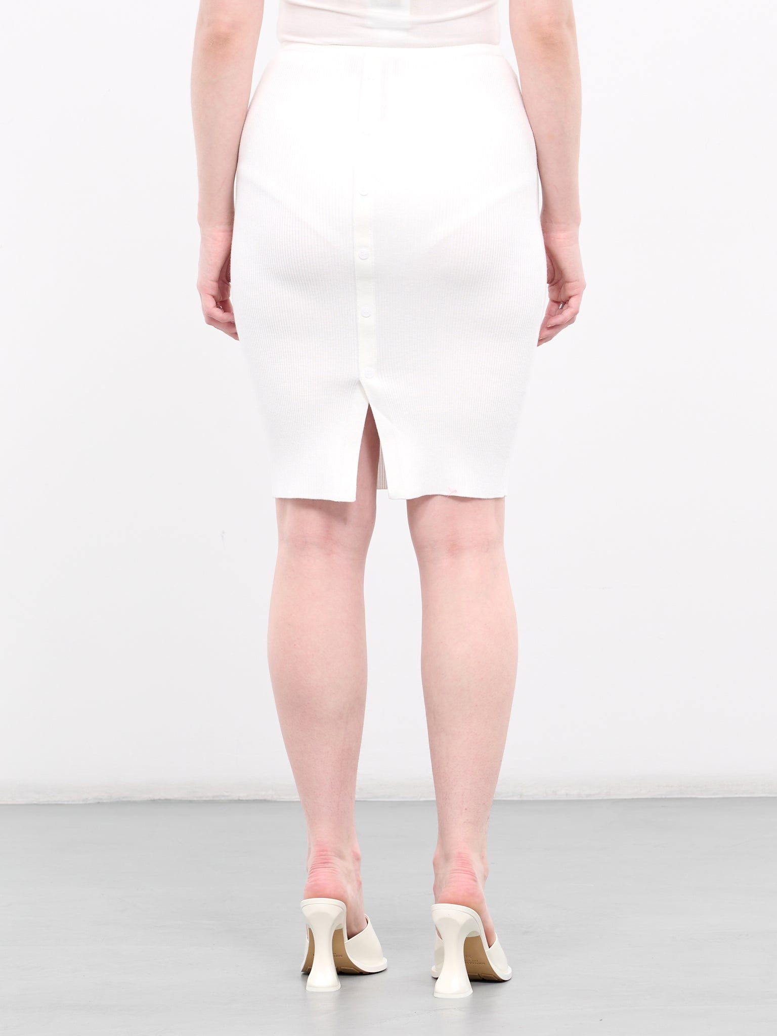 Ribbed Pencil Skirt - 3