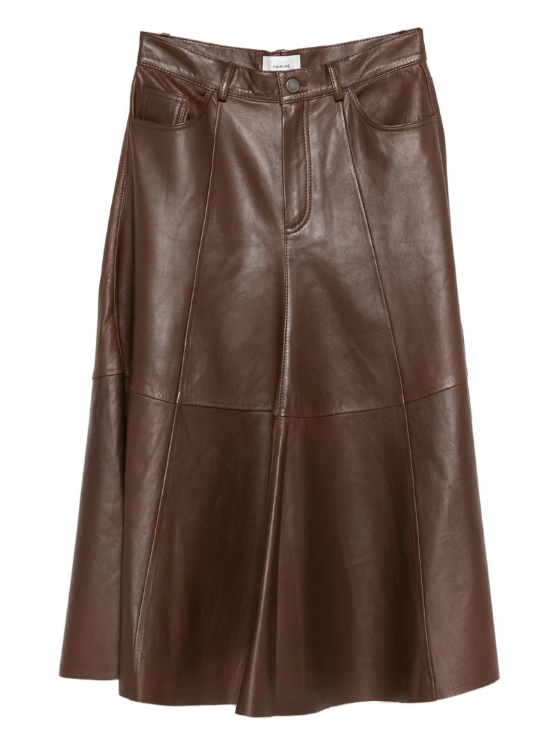 Serenity leather midi skirt 1