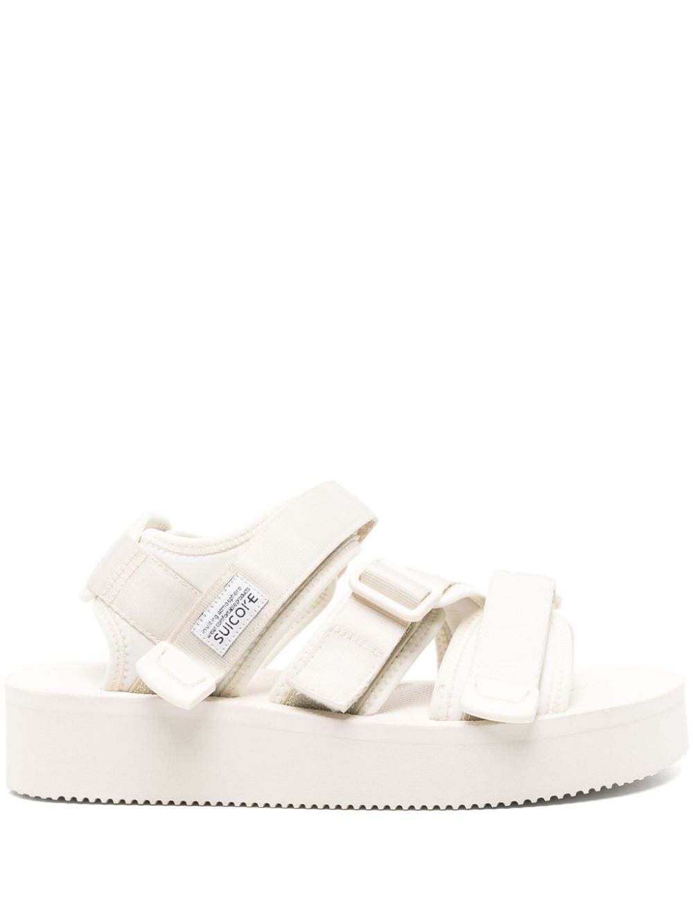 logo-patch touch-strap sandals - 1