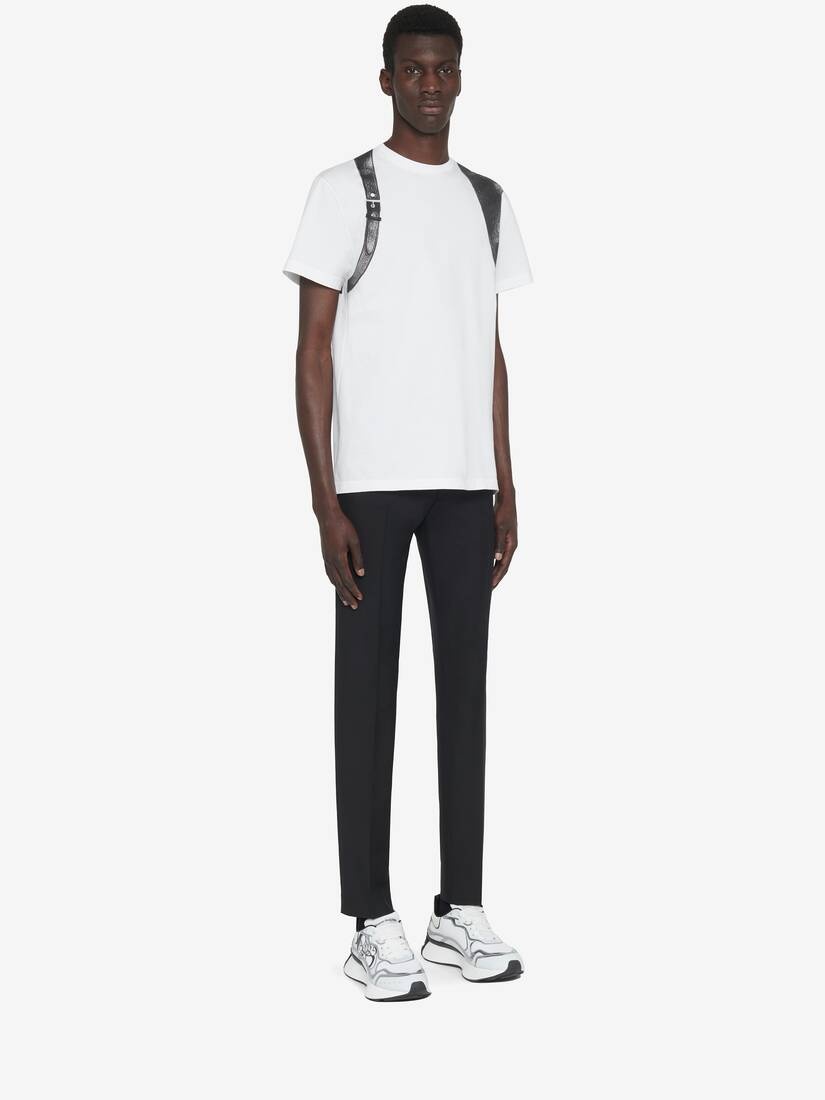 Men's Harness T-shirt in White/black - 3