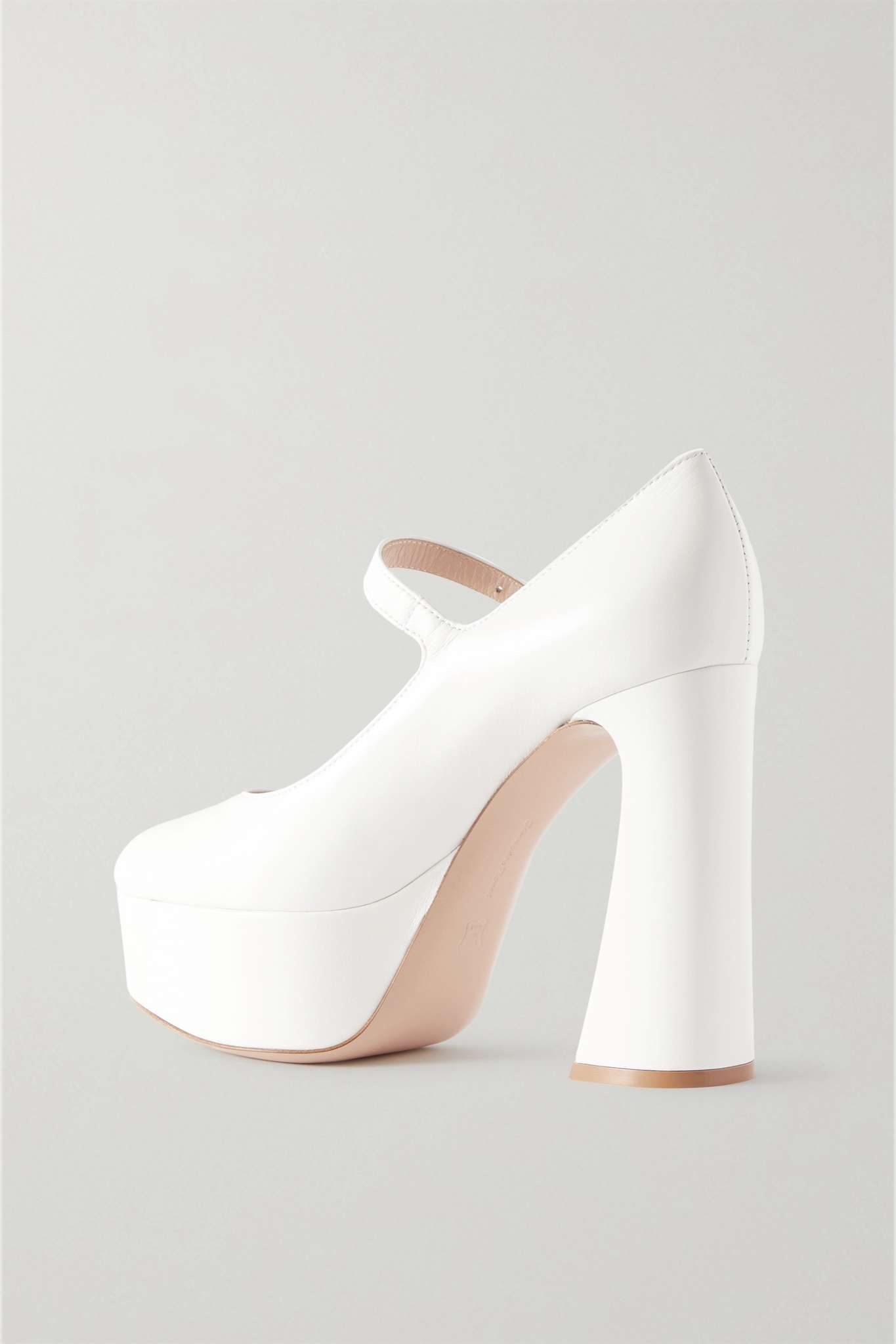 120 leather platform Mary Jane pumps - 3