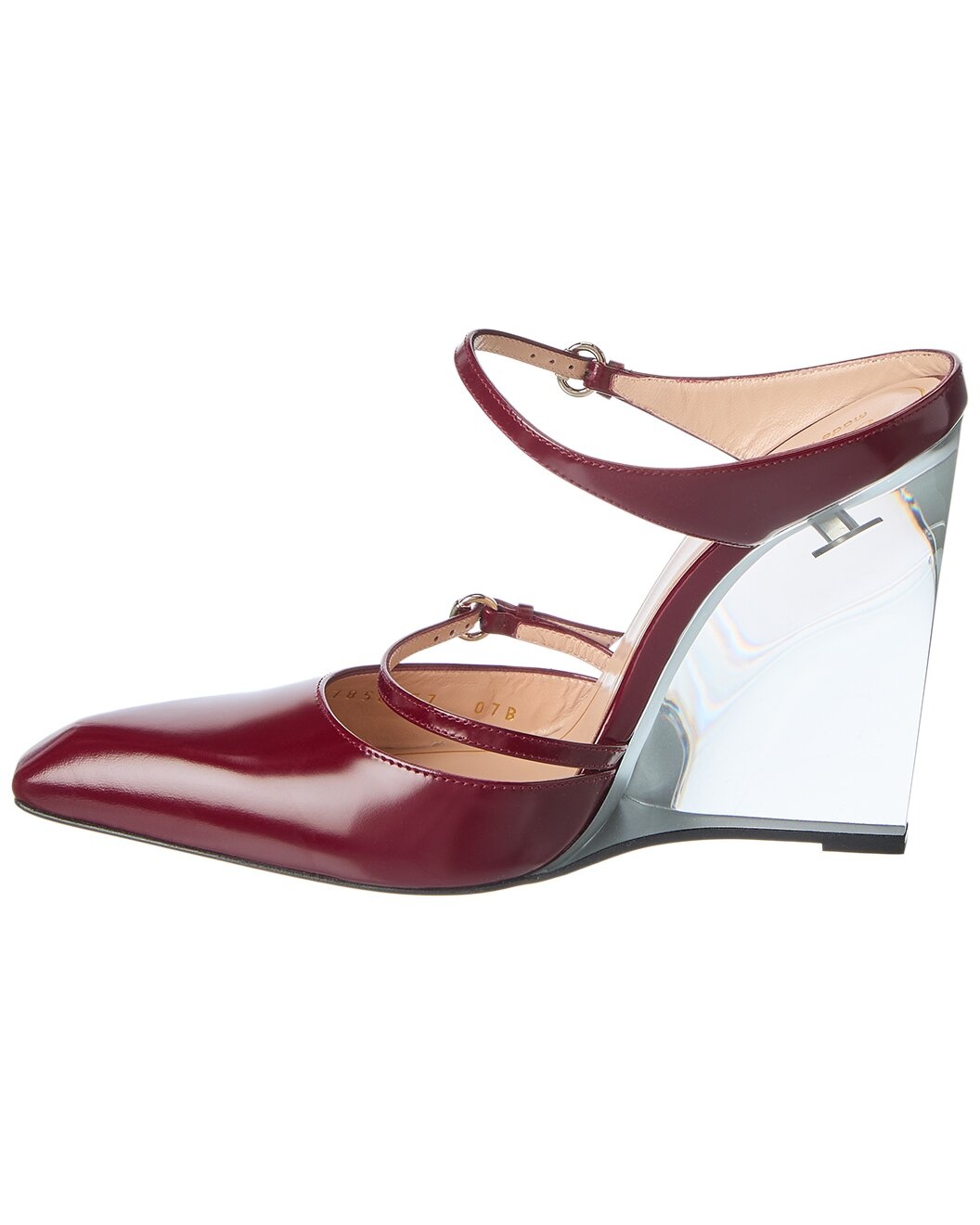 Gucci Leather Wedge Mule - 2