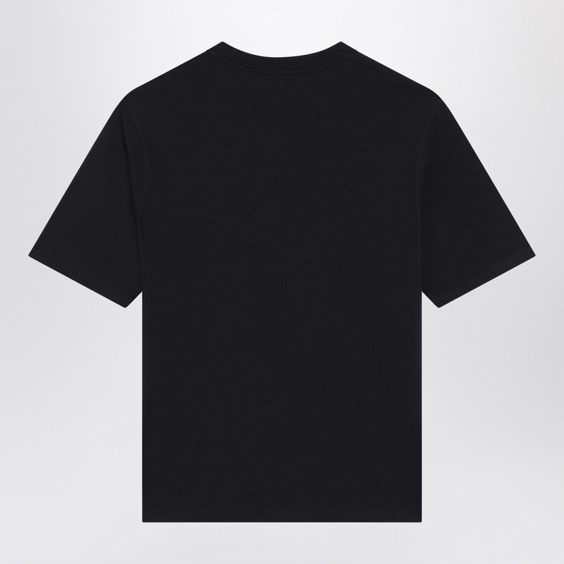 Ami Paris Black Ami De Coeur T-Shirt Men - 2