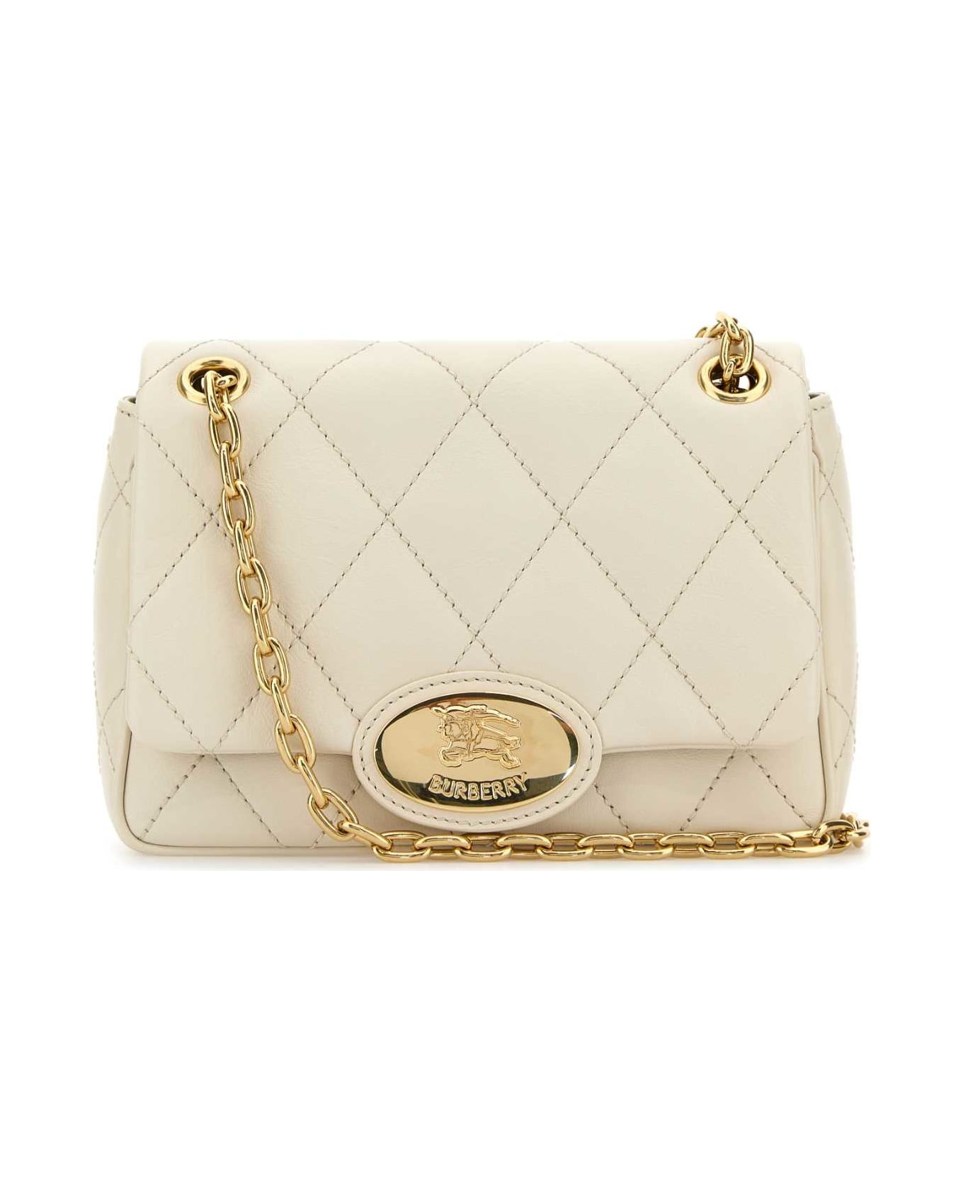 Ivory Leather Small Strand Shoulder Bag - 1