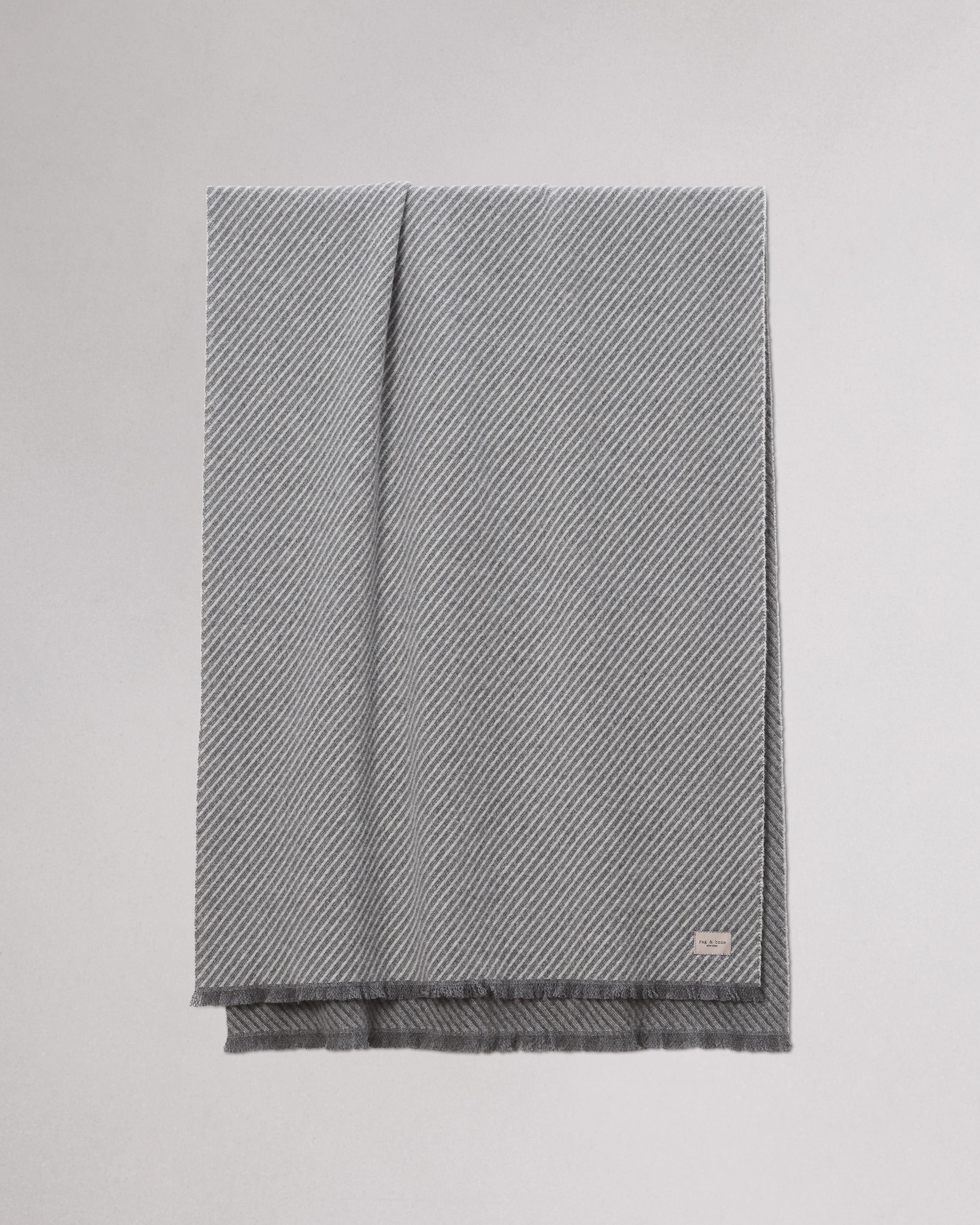 Joni Stripe Wool Scarf - 1