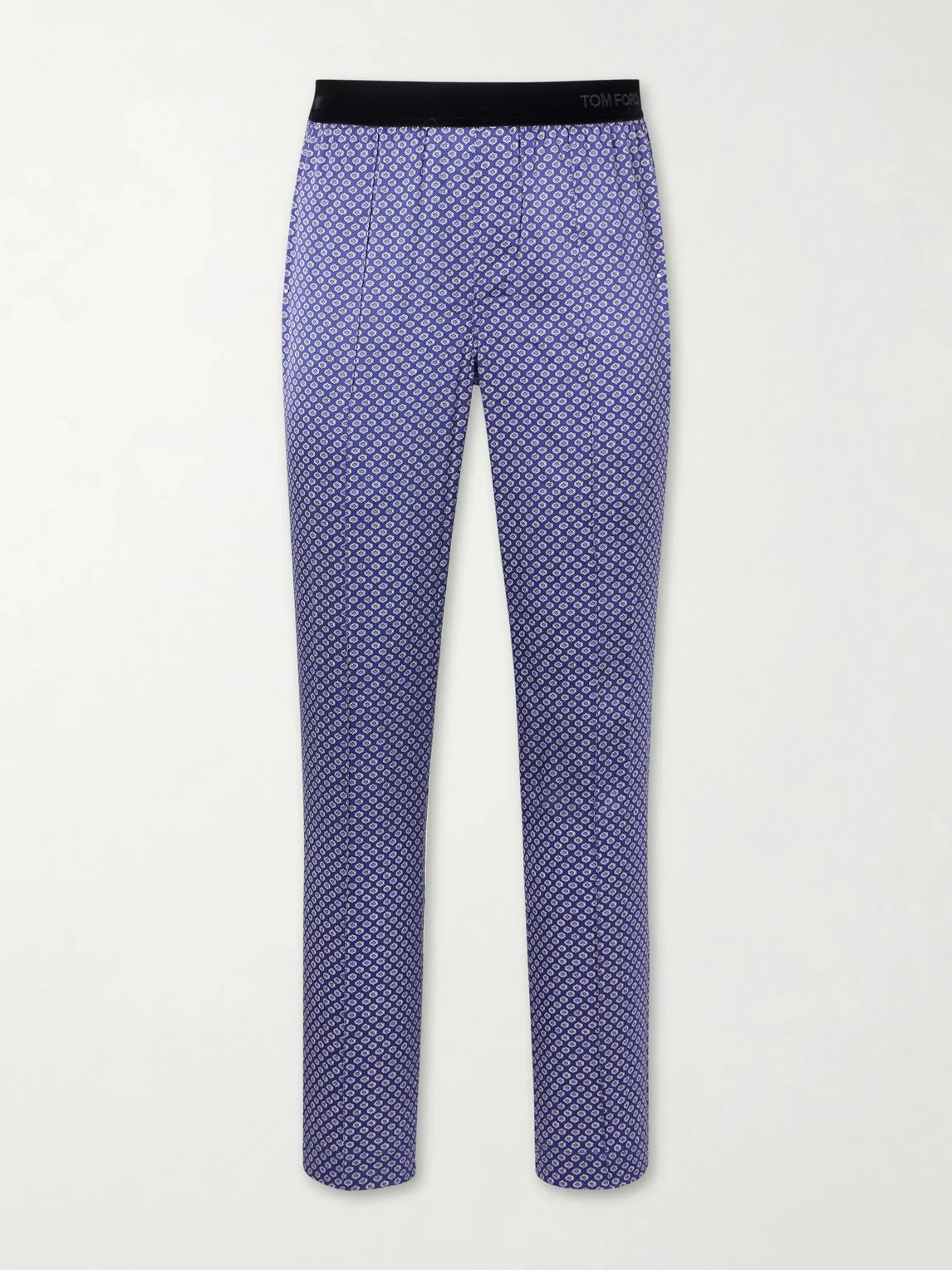 Printed Silk-Blend Satin Pyjama Trousers - 1