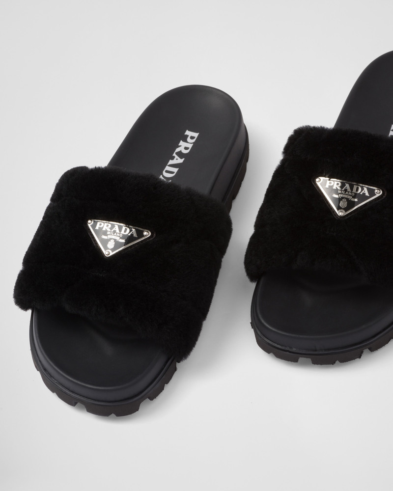 Shearling slides 5