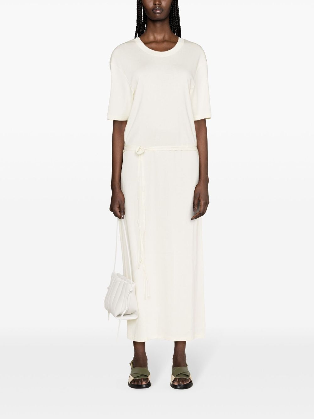 belted T-shirt maxi dress - 2