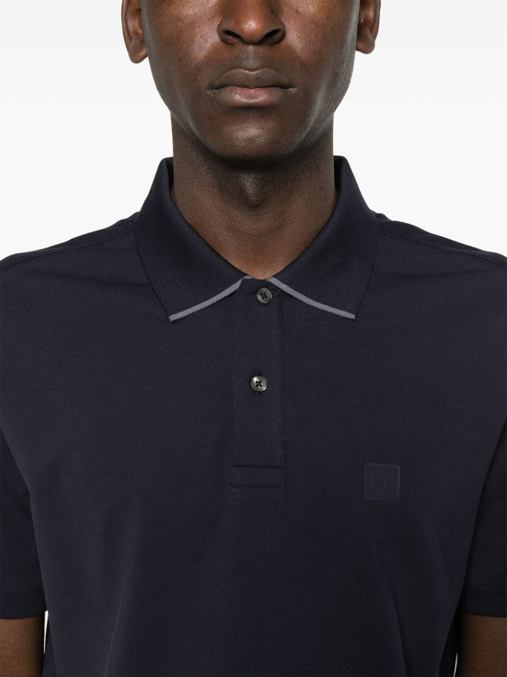 C.P. Company Men Logo Cotton Polo Shirt - 5