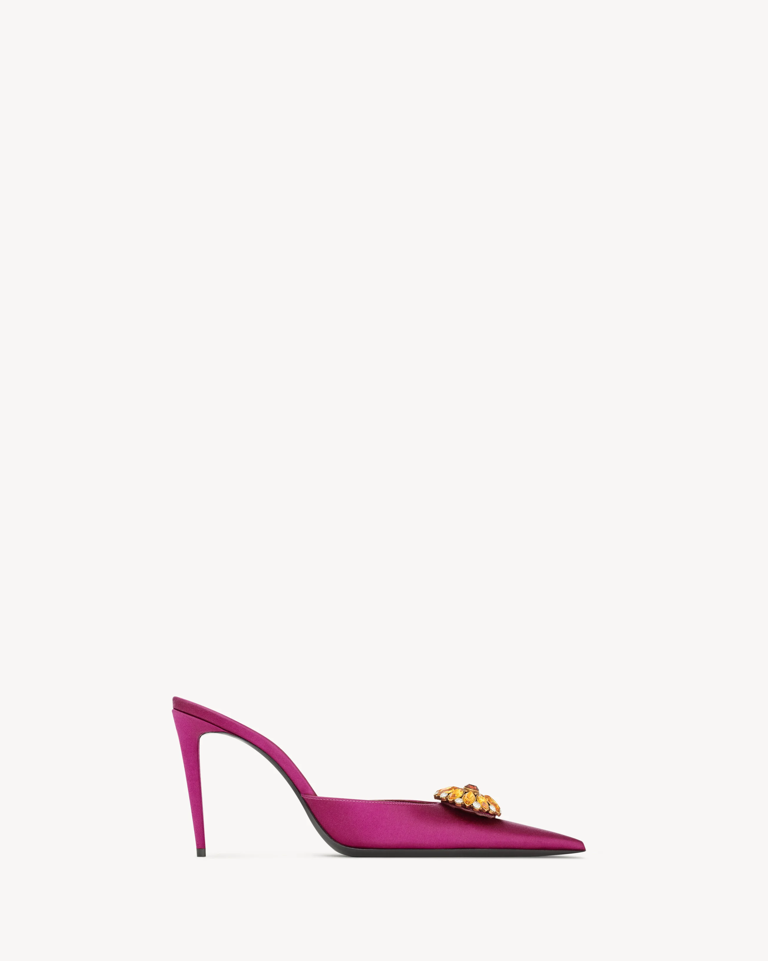 COSMO MULES IN SATIN CREPE AND CRYSTALS - 1