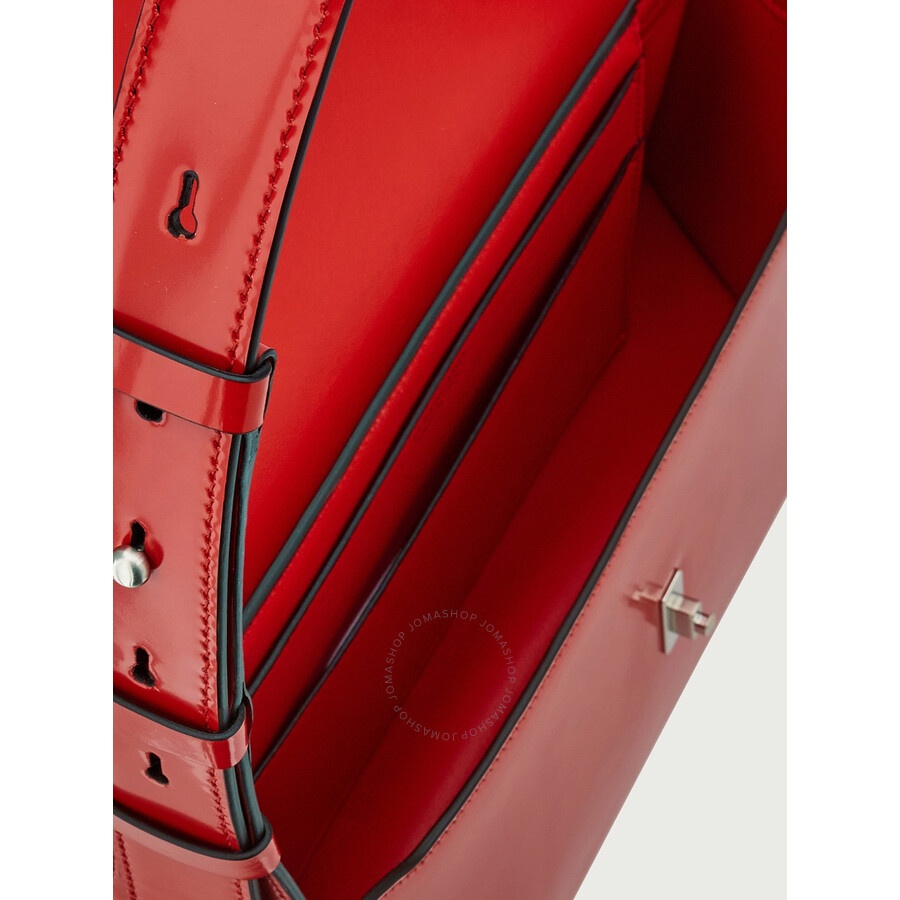 Ferragamo Red Geometric Shoulder Bag (M) - 4