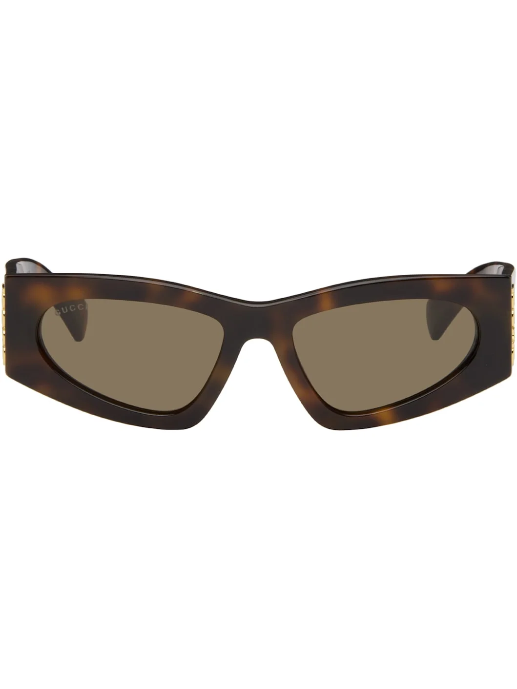 Brown 'Gucci on Side' Sunglasses - 1