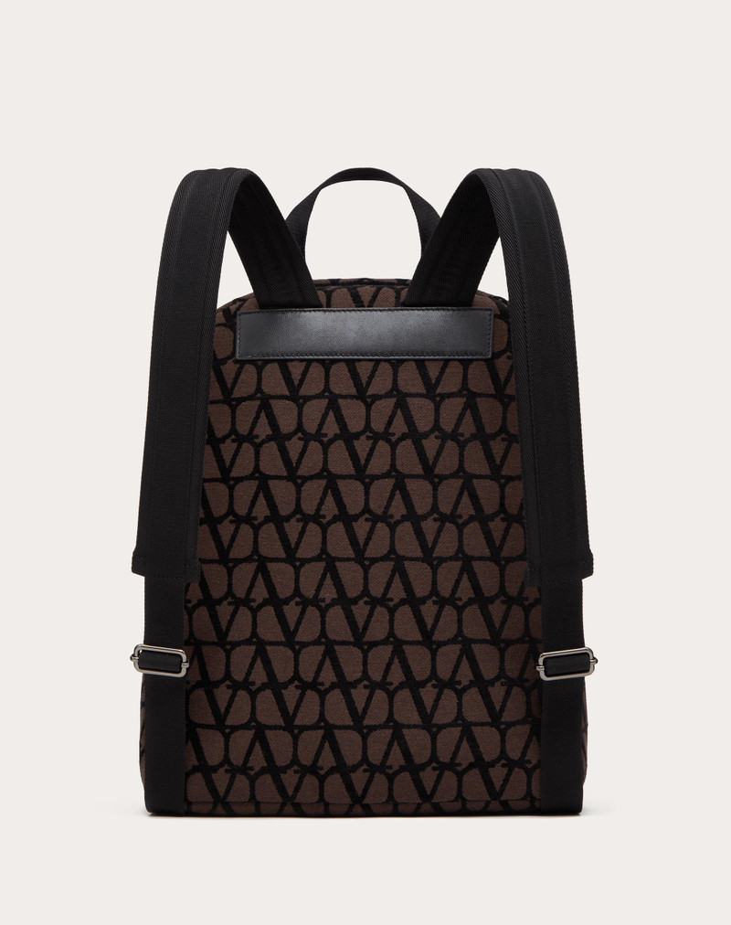 TOILE ICONOGRAPHE BACKPACK WITH LEATHER DETAILING 4