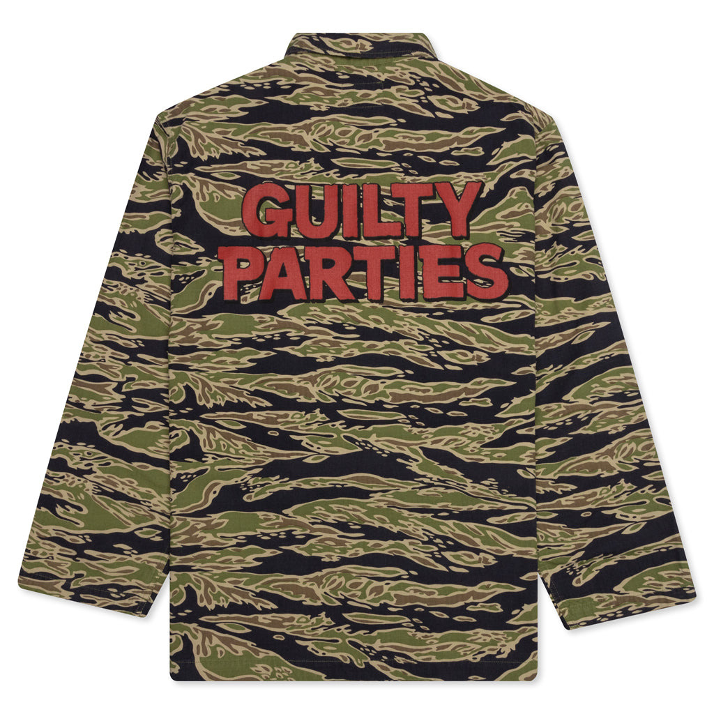 WACKO MARIA TIGER CAMO ARMY SHIRT TYPE-2 - OLIVE - 2