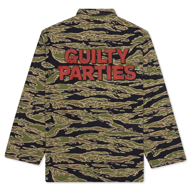 WACKO MARIA WACKO MARIA TIGER CAMO ARMY SHIRT TYPE-2 - OLIVE outlook