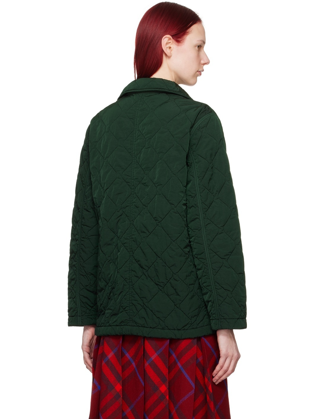 Green Quilted Coat - 3
