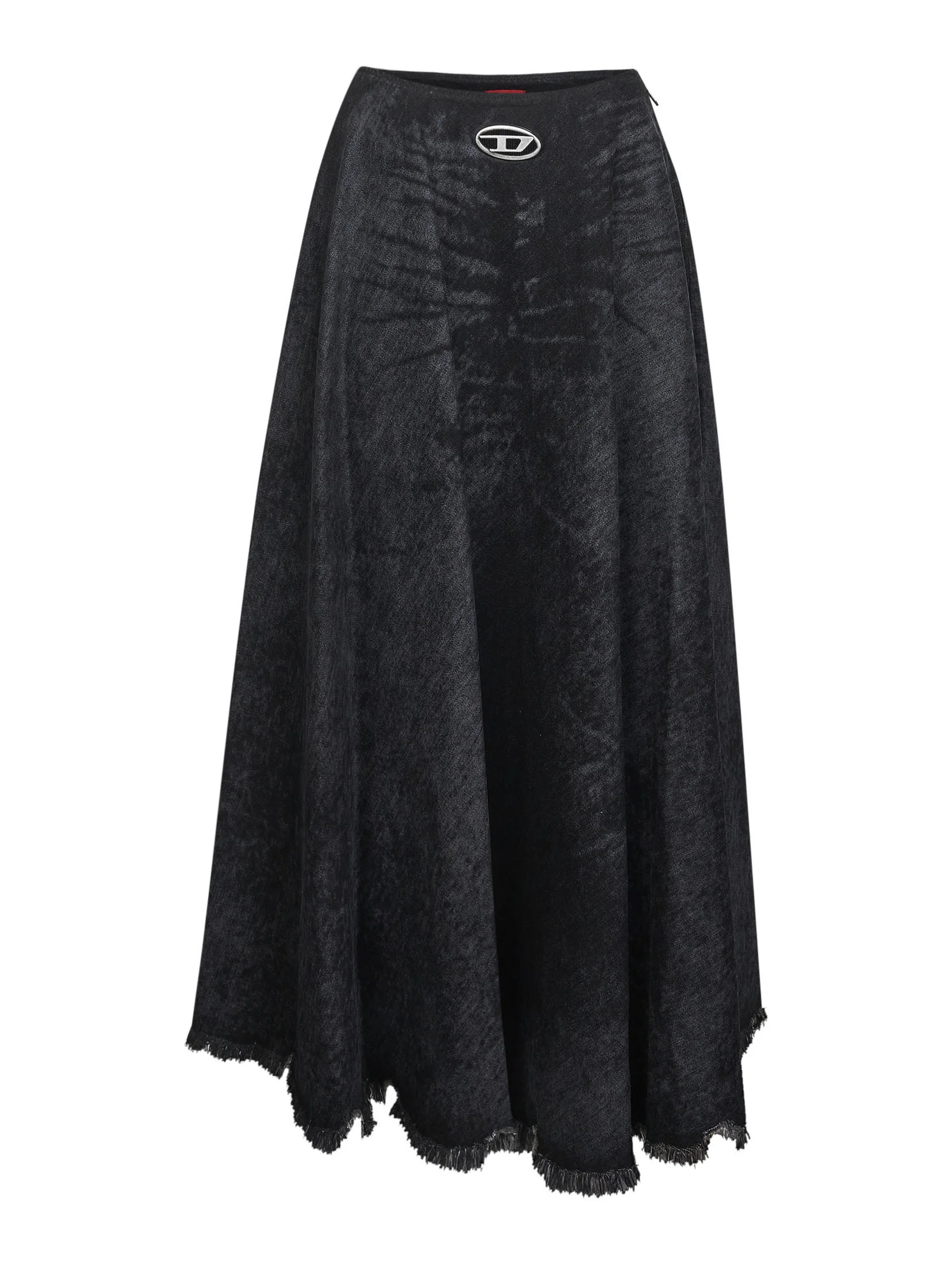 Diesel Women Black De-Hannie-Fsh Full Skirt - 1