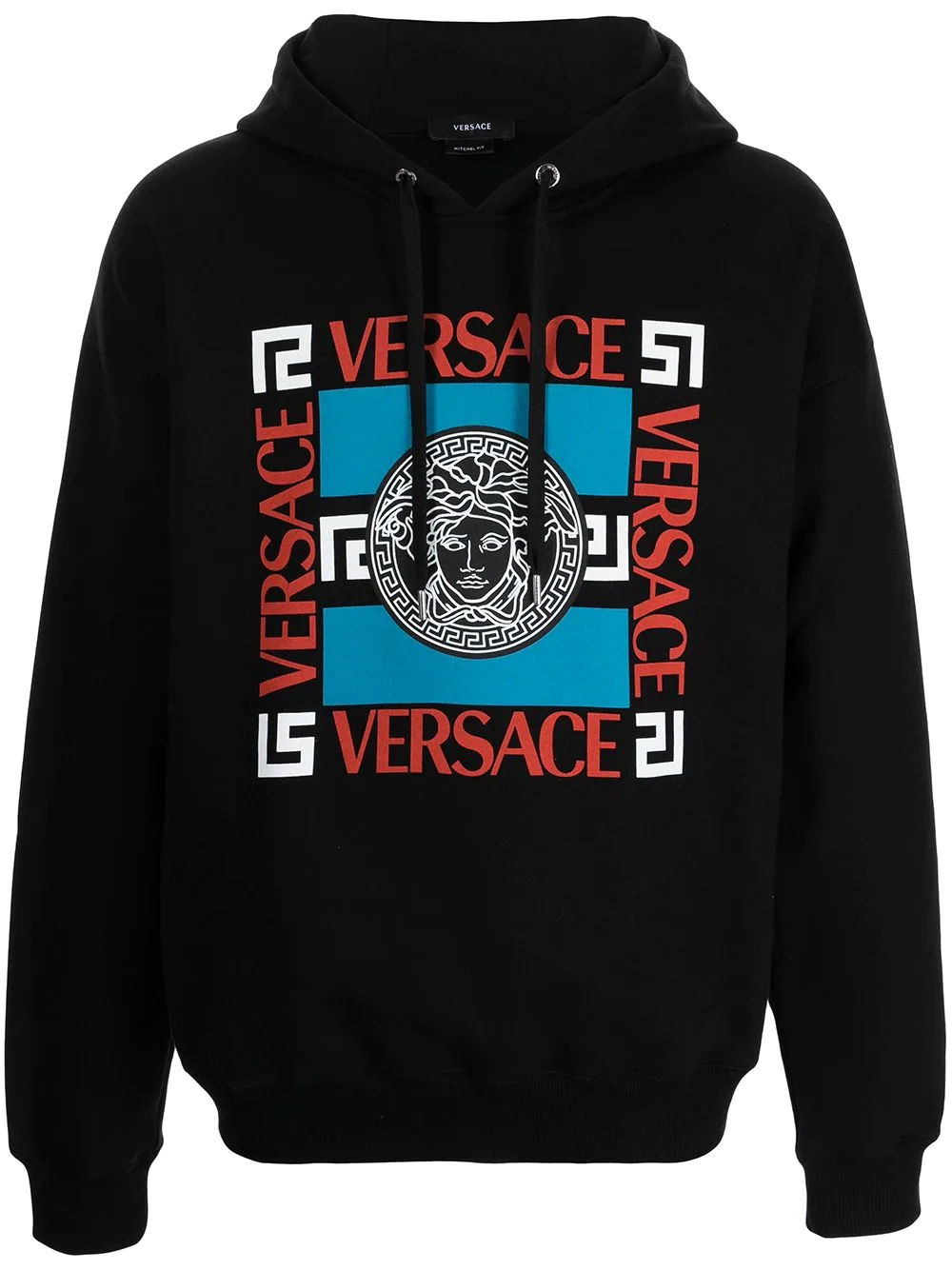 logo-print pullover hoodie - 1