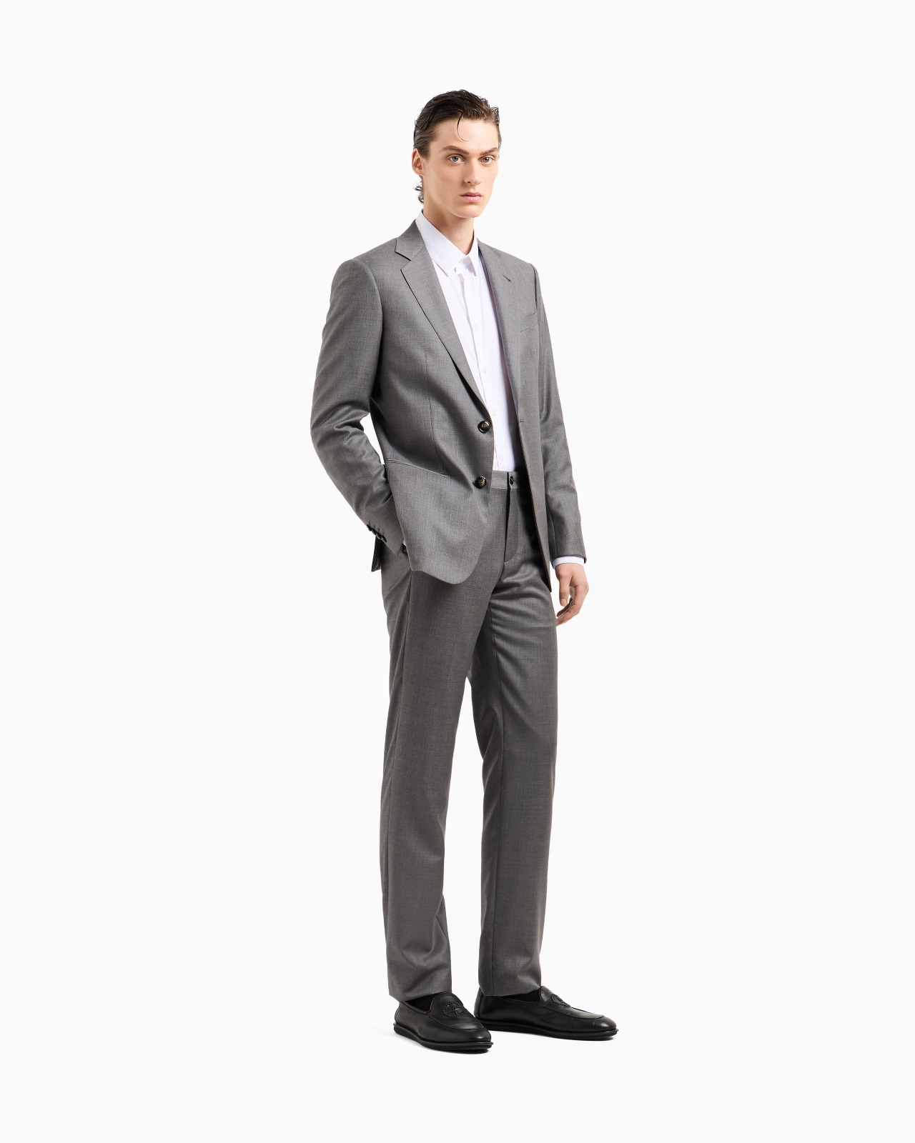 Soho Line single-breasted suit in wool and cashmere - 2