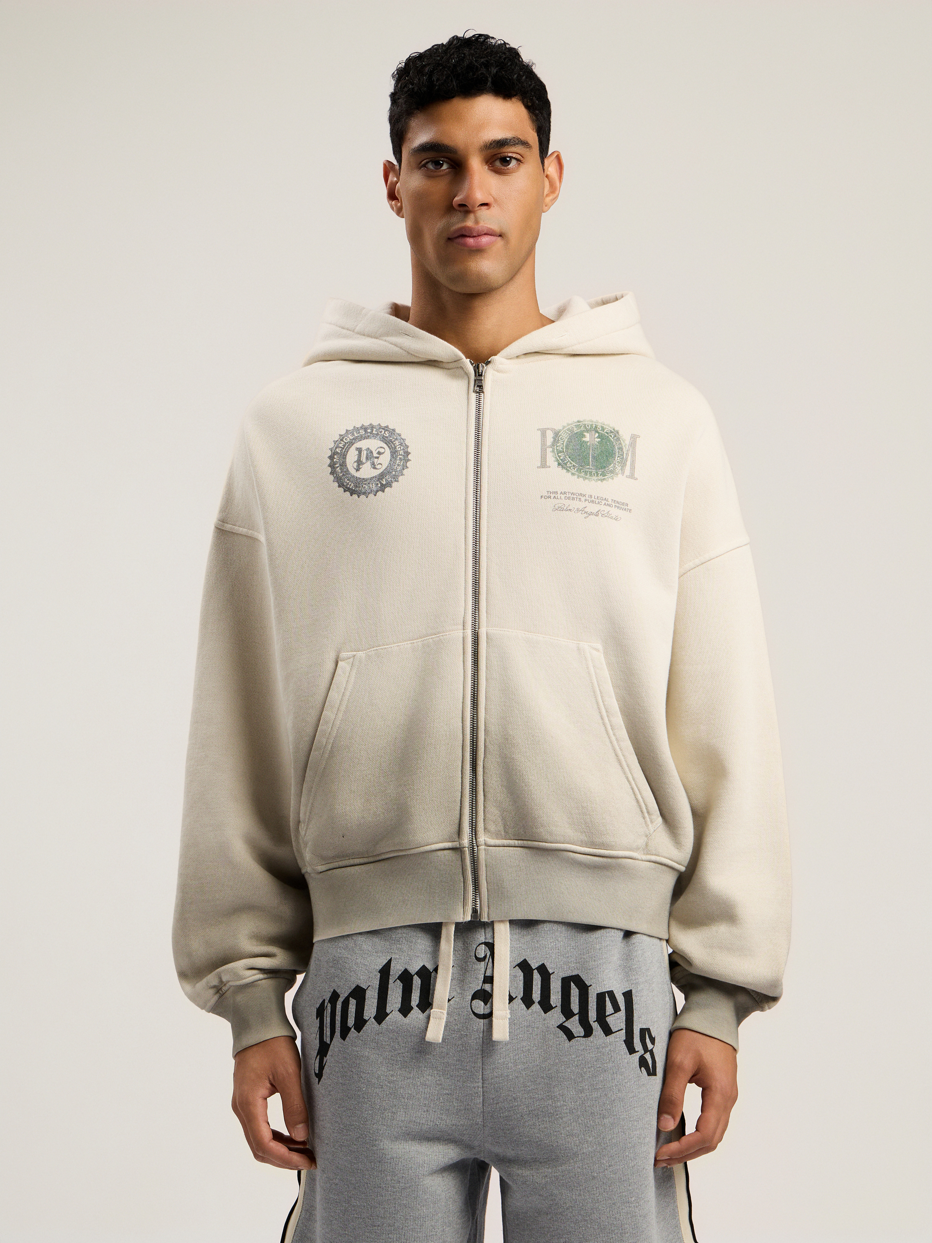 Dollar Zipped Loose Hoodie - 3