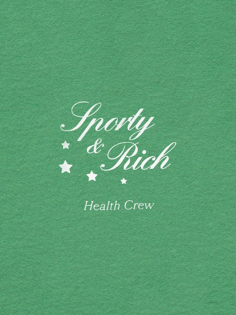 Sporty & Rich logo-print cotton sweatshirt outlook