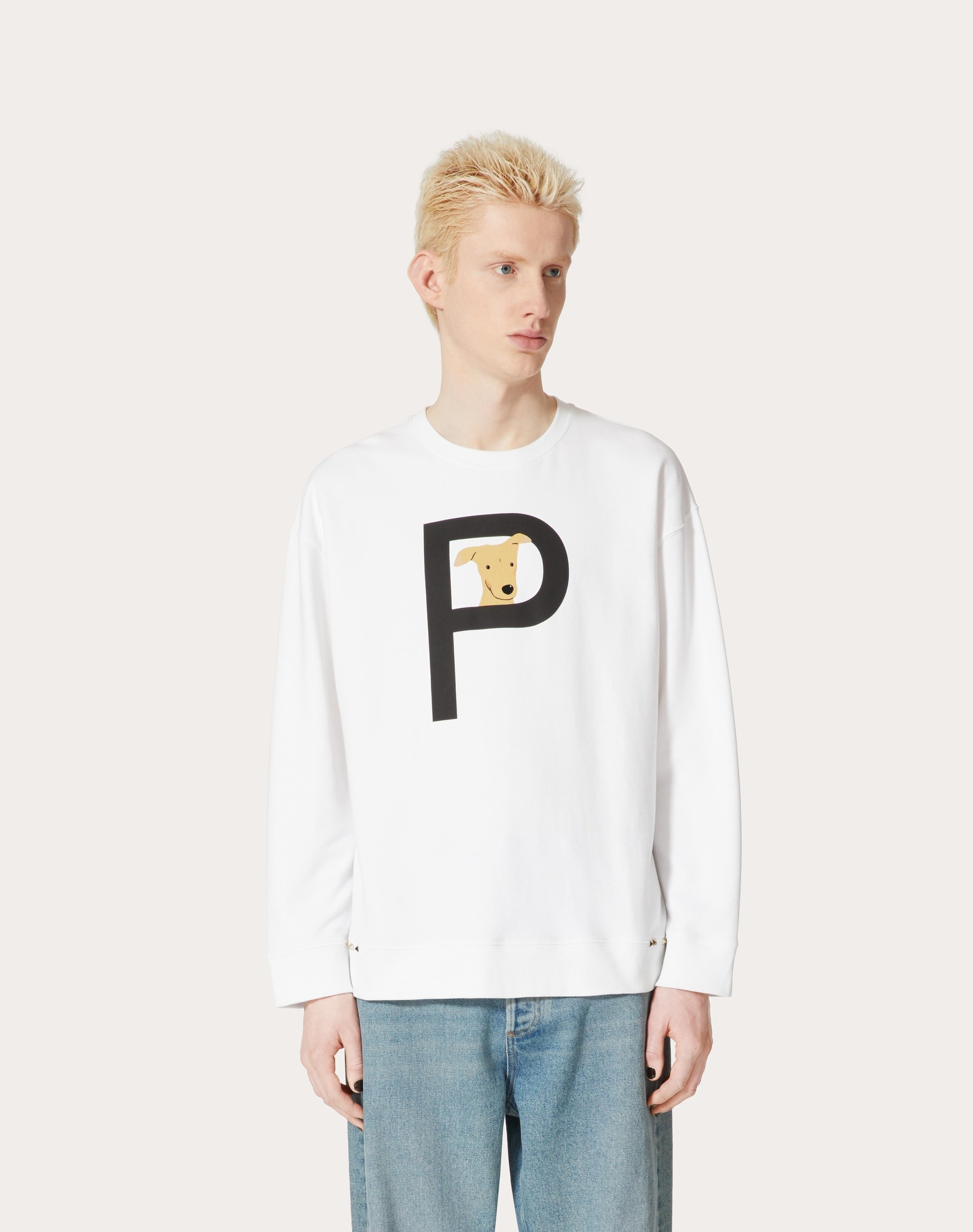 VALENTINO GARAVANI ROCKSTUD PET CUSTOMISABLE UNISEX CREWNECK SWEATSHIRT - 5