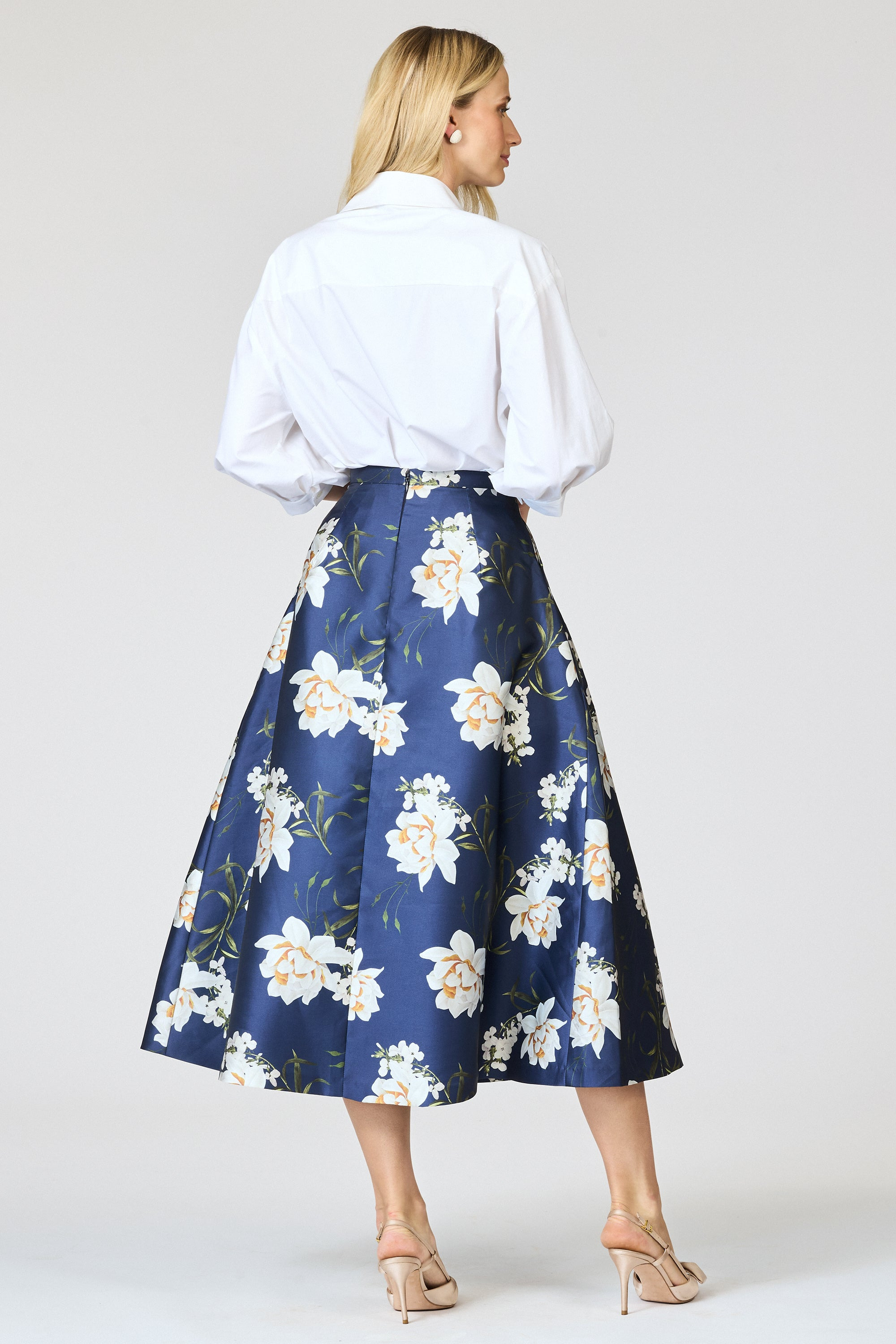 TIPPY SKIRT - NAVY NARCISSUS - 4